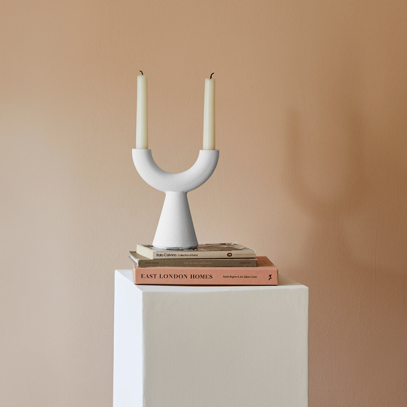 Ins viento vintage candelabro de cerámica luz de velas cena candelabro hogar mesa de comedor sala de estar mesa decoración suave decoración