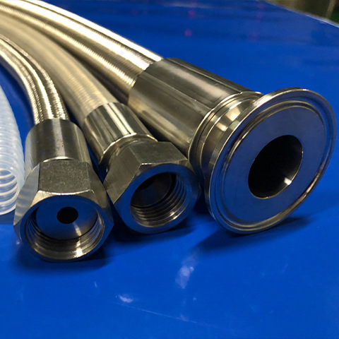 GREATFLEX 钢丝编织 BT20 制药级USP 聚四氟乙烯衬里直管