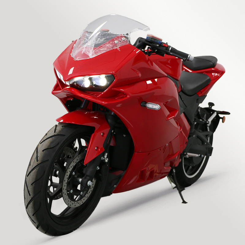 Export-oriented Jiaolong electric motorcycle with long range, high power 5000W 72V high-speed street bike and sports bike