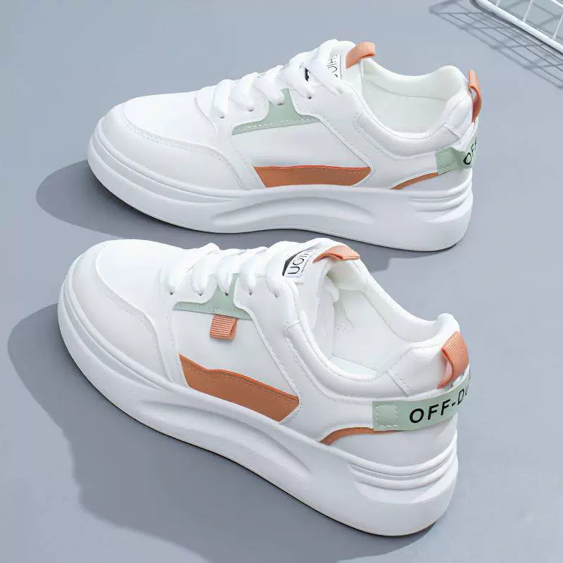 Белые туфли для женщин 2025, новые весенне-осенние белые туфли, универсальные туфли, повседневная обувь, кроссовки, летний тонкий стиль