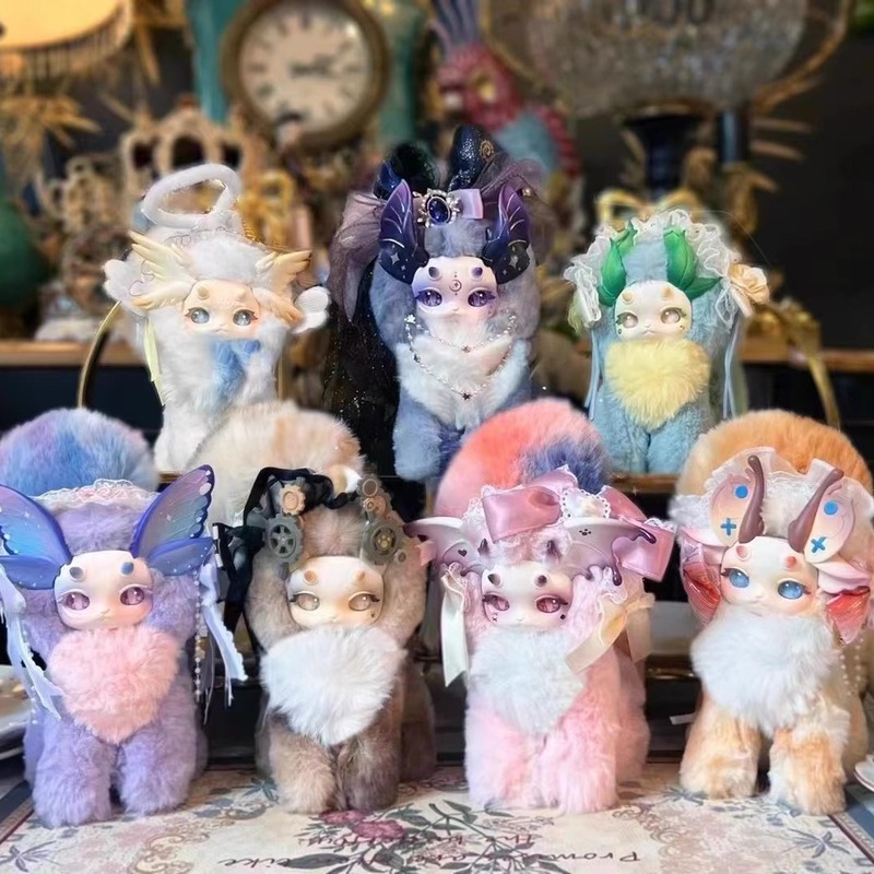 ウサギ、トトロ、ドラゴン 1-3 世代ファンタジークリーチャーシリーズぬいぐるみオーナメントブラインドボックストレンディなおもちゃフィギュア誕生日ギフト|undefined