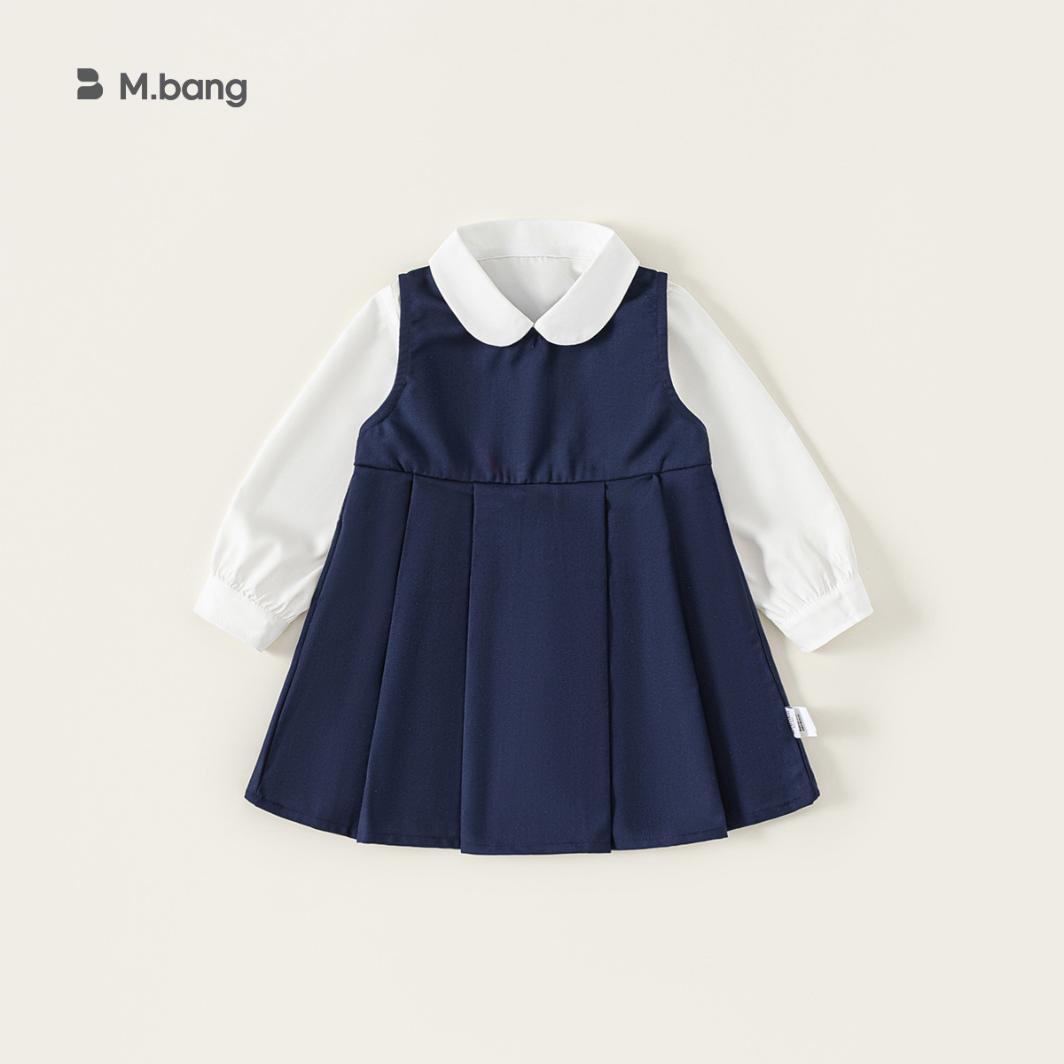 Ropa infantil Youbao, vestido estilo coreano, conjunto de dos piezas para bebé, camisa estilo escolar, falda, traje para niña pequeña