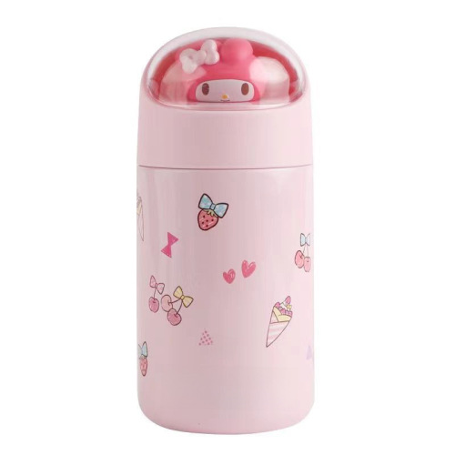 Sanrio Landscape Figure Insulated Cup Cute Cartoon High-Quality Corgi Dog Unisex Stainless Steel Portable Water Cup