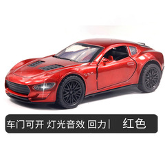 1:36聲光蘭博保時婕三開門合金跑車模型回力兒童玩具男孩禮物批發