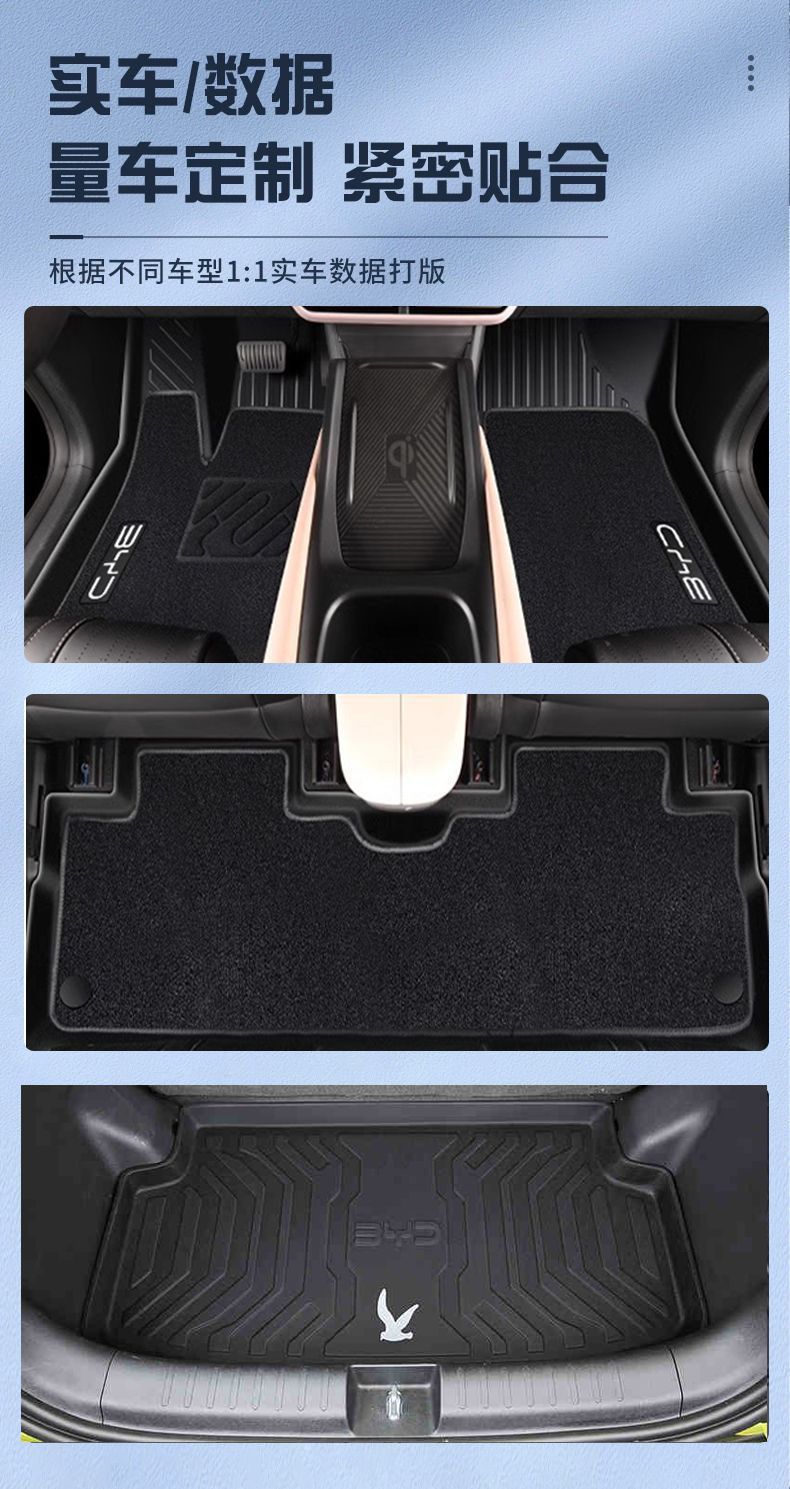 Suitable for BYD seagull mats TPE car mats surround 24 car mats tpe trunk mats full set
