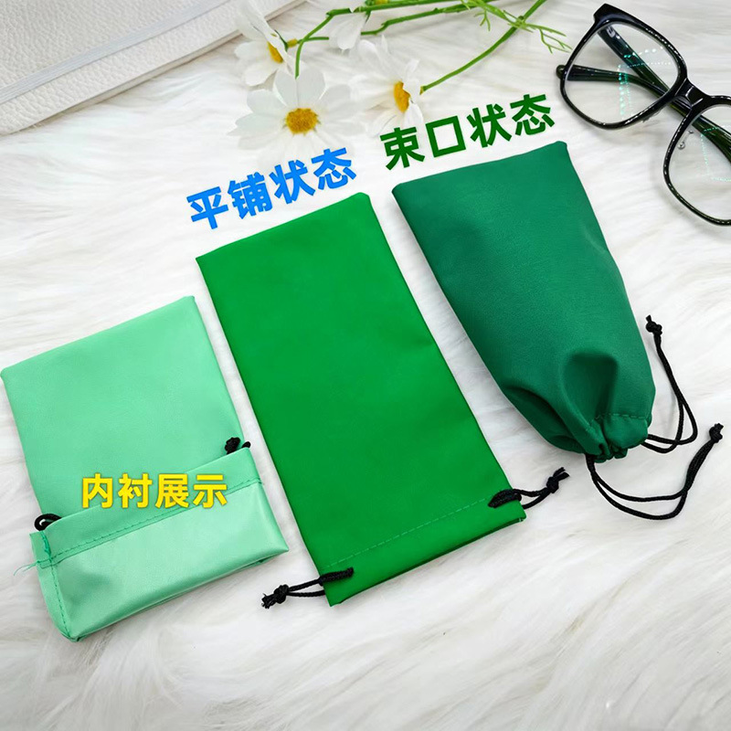 Bolsas de gafas nuevas gafas de seda brillante coloridas gafas de sol miopía bolsa de almacenamiento de gafas de sol fábrica en stock 48h se puede fijar logotipo