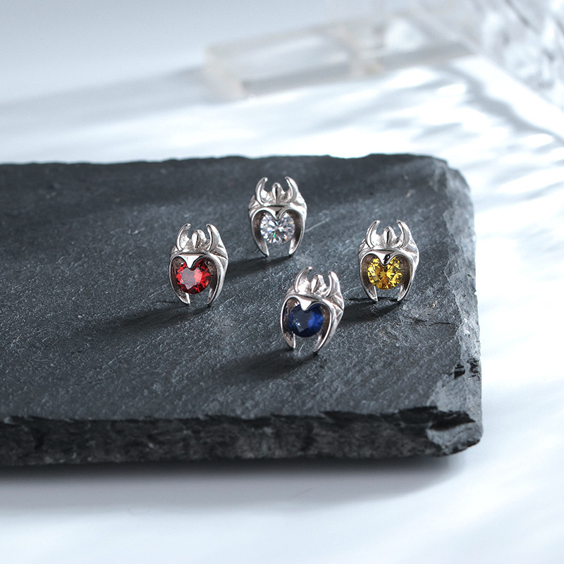 Minimalist Stud Earrings For Men Stainless Steel Punk Style_voghion.com