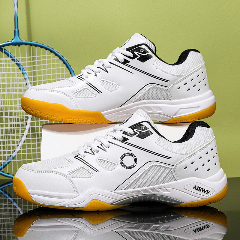 Nuevos zapatos de tenis transfronterizos ligeros transpirables antideslizantes bádminton hombres y mujeres zapatos de tenis de mesa al aire libre al por mayor