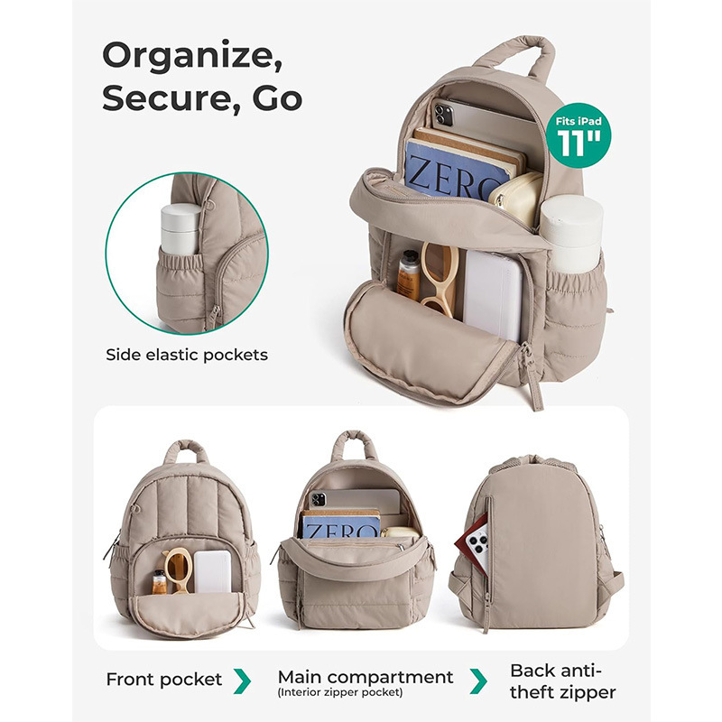 Amazon nuevo tote mochila mini mochila de quilting mochila plana mochila de quilting impermeable mochila de escolares ligeros image 4