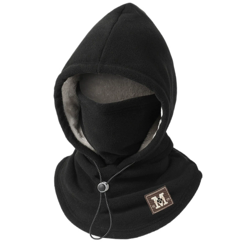 Ski winter windproof mask, keep warm scarf with hood