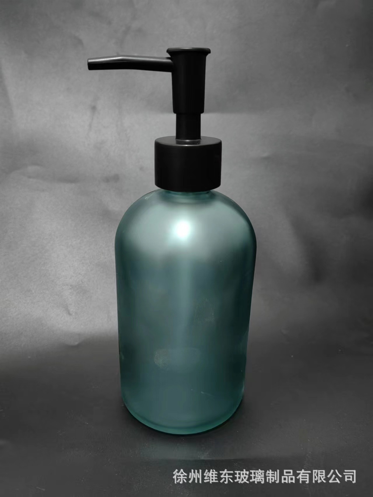 Botella dispensadora de vidrio transparente para hotel, con cabezal de bomba a presión, gran capacidad, esmerilada, para desinfectante de manos, champú y gel de ducha, para uso transfronterizo.