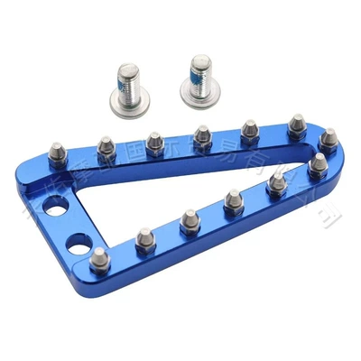 Extended and Enlarged Motorcycle Motorcycle pedals - flat-blue