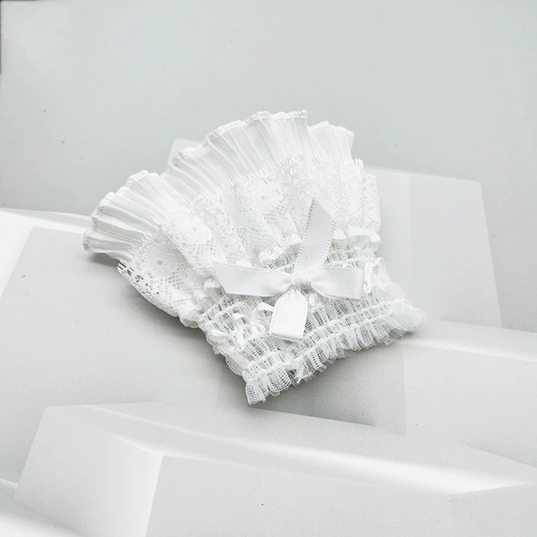 With bow, white