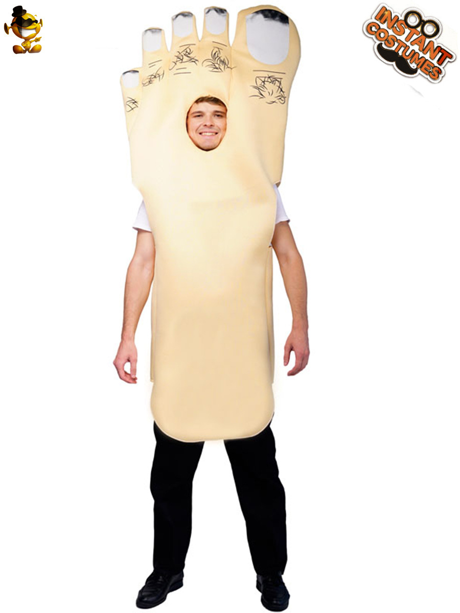 De Halloween pareja Pies Grandes mono apoyos del funcionamiento traje de la mascarada cos jugar ropa fiesta