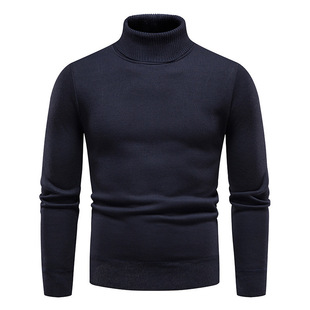 2022 sweater turtleneck men's sweater men's turtleneck plus size casual men's men's European and American Foreign trade sweater
