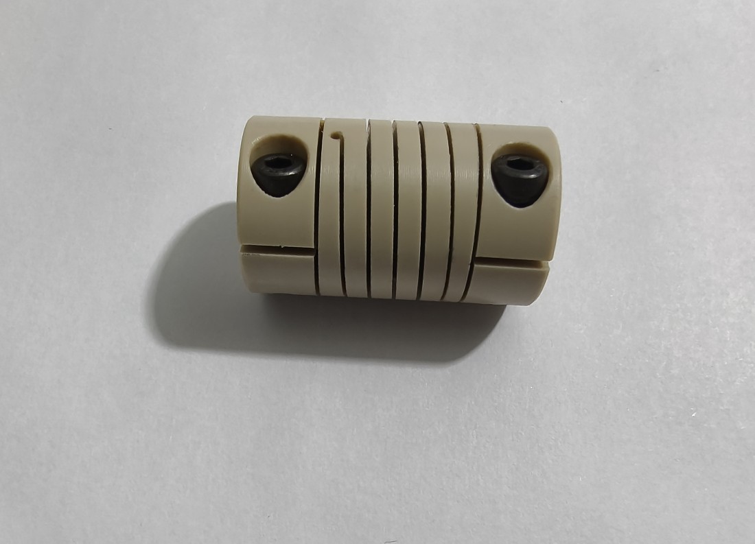 PEEK联轴器 螺旋型挠性联轴器-夹紧式 5-6.35D25L41隔磁防静电