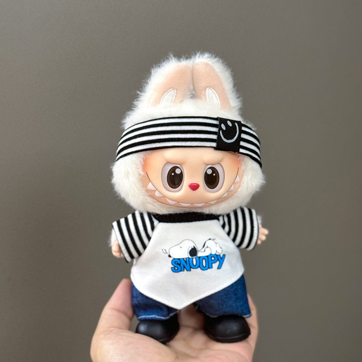 仅衣服适用于拉布布娃衣一二三代搪胶玩偶挂件公仔可穿圣诞娃衣套|undefined