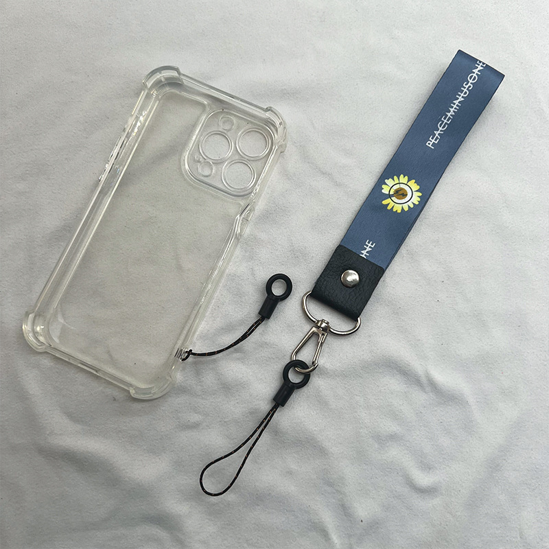 小さなボタンの黒い円の小さいロープの頭はDIYの携帯電話の携帯電話の携帯電話の装飾品の鎖の部品を適用します。|undefined