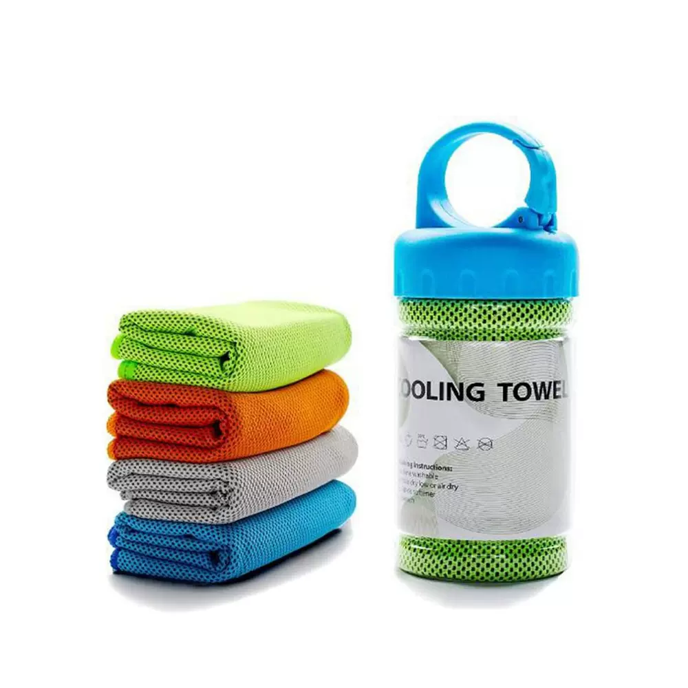 定做冰巾印花登山袋包装 运动冷却毛巾瓶装运动擦汗巾可加logo