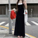 Fake Two-piece Black Sling dress Children's Summer 2025 New Pear-shaped Figure French Style Elegant Vest Long Dress