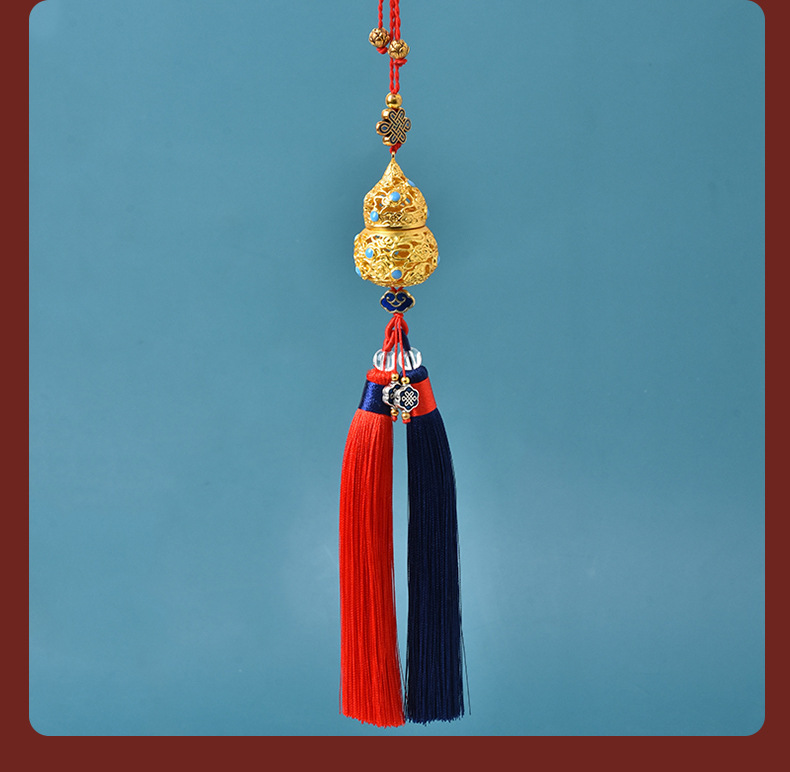 Chinese Style Peace Car Accessories, Car Hanging Gourd, Car Interior Fragrance Pendant, Car Rearview Mirror Hanging Ornament, Car Decoration, Popular Online Decoration Items