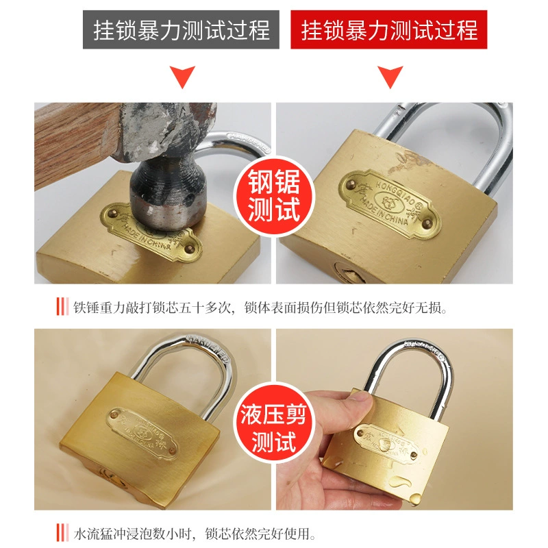 Hanging locks open a lock door lock, a lock key, multi -small copper locks mini dormitory cabinet lock