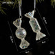 クリスタル質感Swanlaceアクリルキラキラ透明雪クリスマスツリーペンダント鈴装飾品|undefined