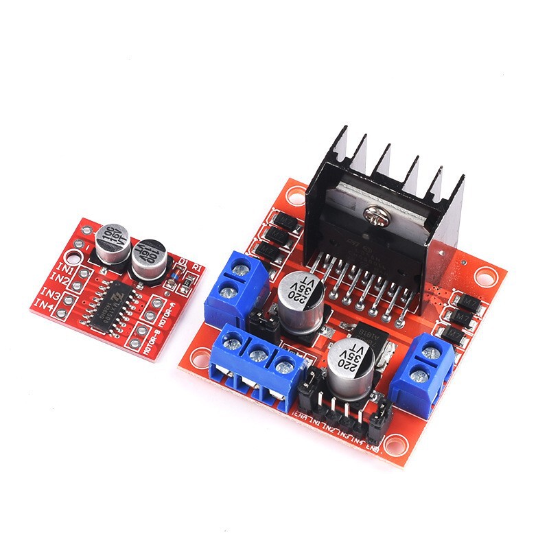 L298N motor drive board module mini 2-way DC stepper motor forward and reverse red board Smart car L298N motor drive board module mini 2-way DC stepper motor forward and reverse red board Smart car