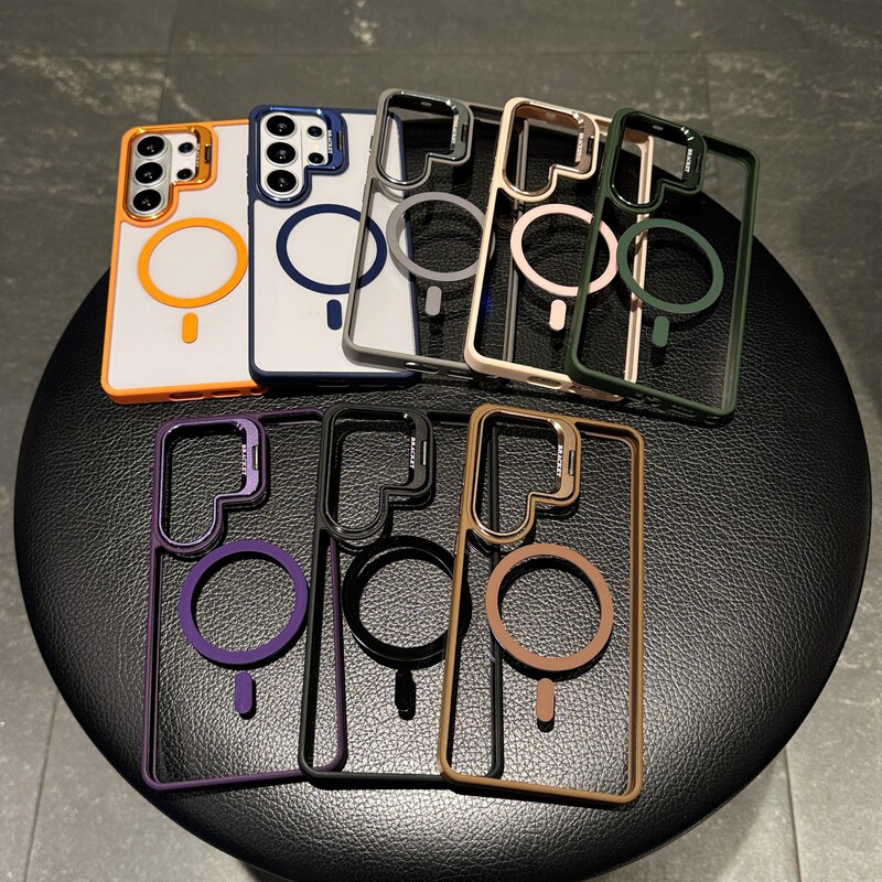Lens Cover Bracket Suitable for Samsung S26Ultra Mobile Phone Case S24Plus Hard S23 Magnetic Skin-Feel 20Fe Anti-Scratch Lens Cover Bracket Suitable for Samsung S26Ultra Mobile Phone Case S24Plus Hard S23 Magnetic Skin-Feel 20Fe Anti-Scratch