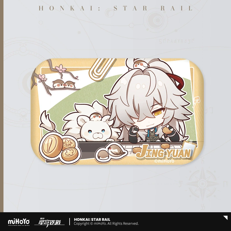 Коллекционный значок (Honkai: Star Rail) — персонаж, цветной картон на подложке, одиночный