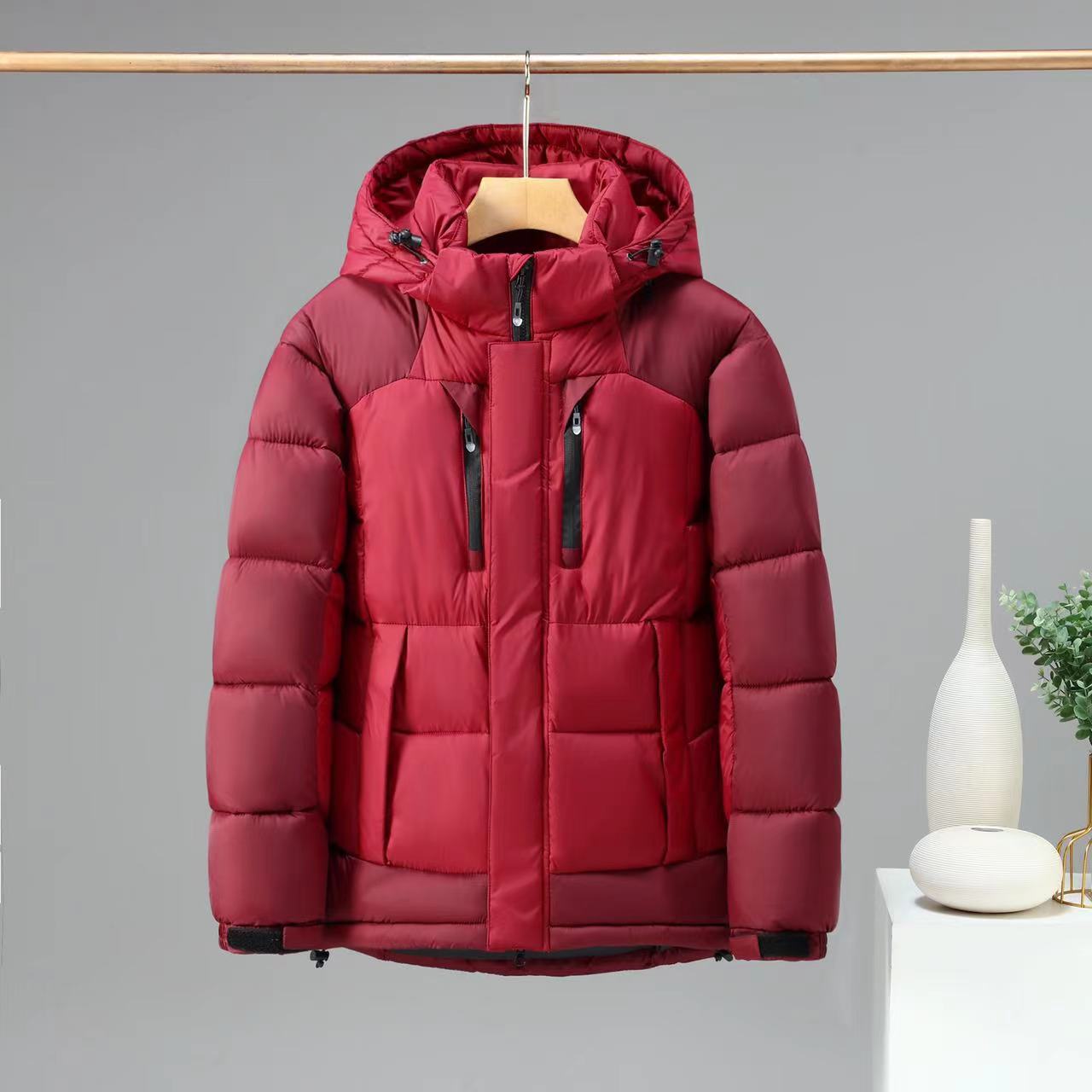 Russische Outdoor Casual Herren warme und dicke Winter kältefeste Baumwollkleidung Jacke Druck_voghion.com