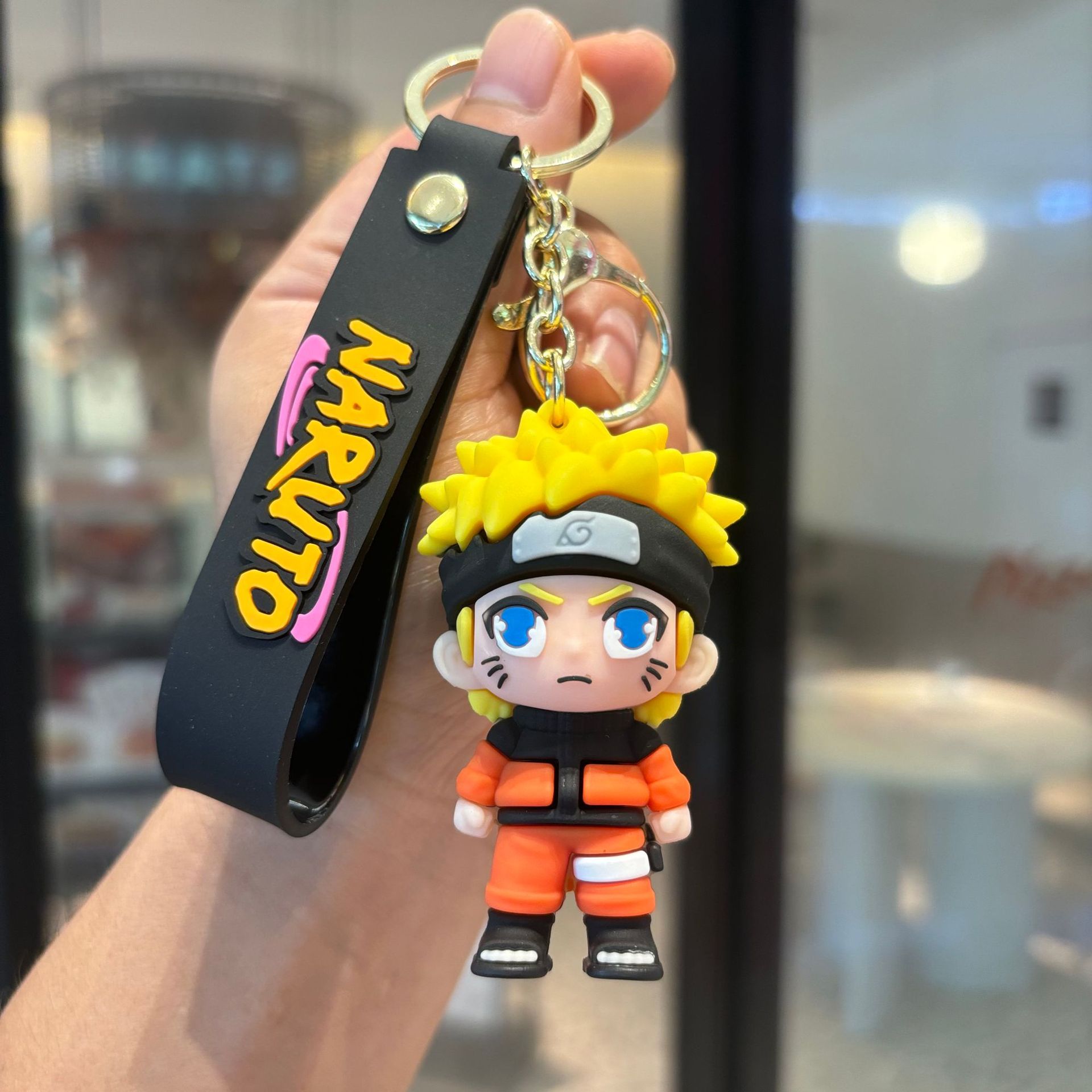 Naruto llavero de pvc muñeca colgante Naruto llavero de coche bolso llavero de bebé pequeño regalo