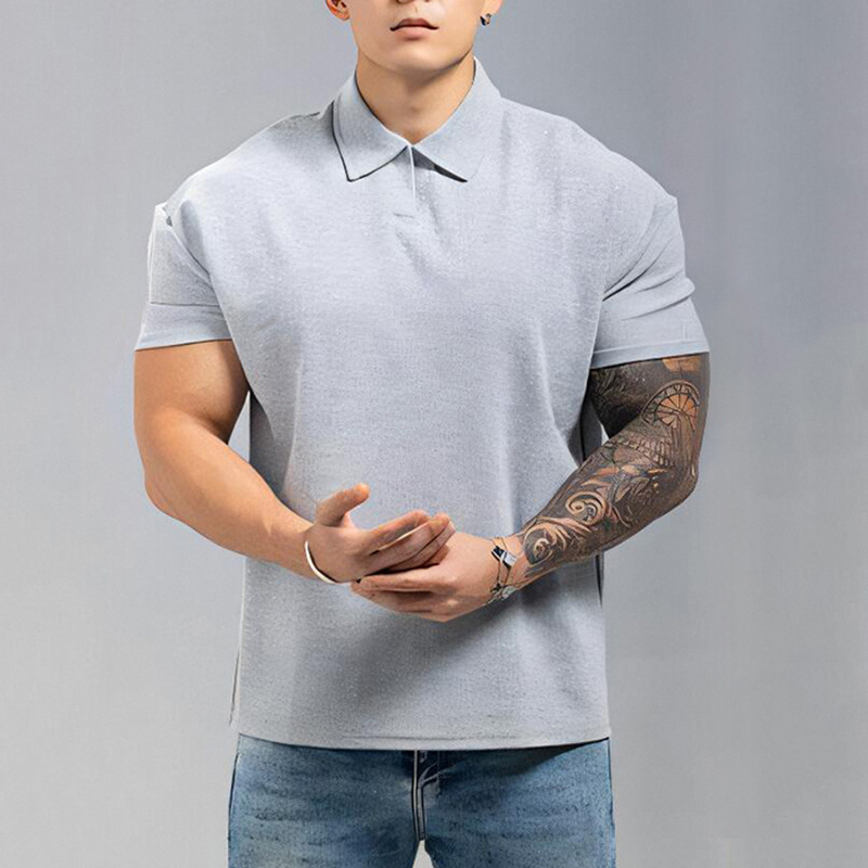 Light gray lapel
