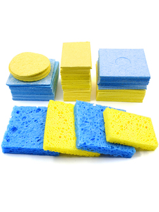 ♔ High Temperature Resistant Sponge Soldering Iron Sponge Head Cleaning Sponge Pad Thickeneded Compression Welding Soldering Station Tin Removal