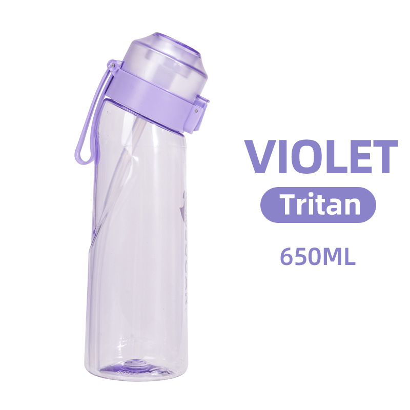 Venta caliente transfronteriza 0 azúcar 0 tarjeta taza de sabor fruta anillo de diversión botella de agua tritan taza de agua deportiva artefacto de agua