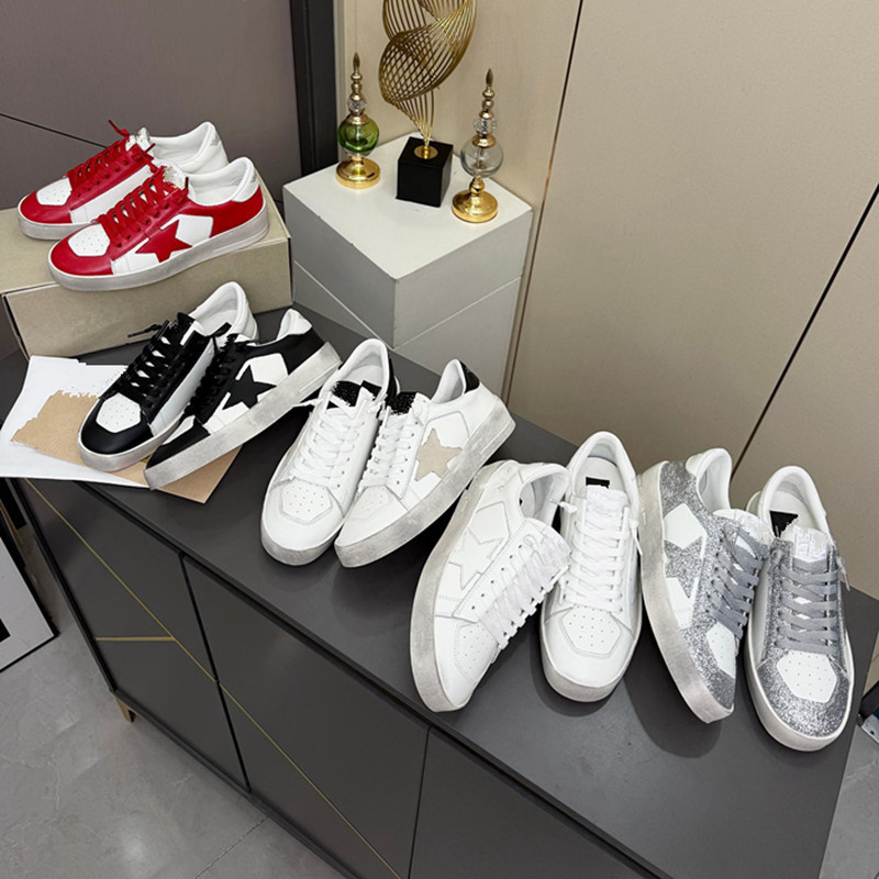 Ggdb Retro Thick-Soled Lace-Up Sneakers for Women, Color-Blocked Lace-Up Distressed Shoes, Genuine Leather Sequin Sports Casual Men's Shoes Trendy Ggdb Retro Thick-Soled Lace-Up Sneakers for Women, Color-Blocked Lace-Up Distressed Shoes, Genuine Leather Sequin Sports Casual Men's Shoes Trendy
