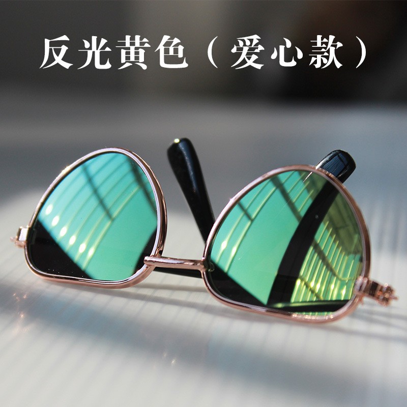 Gafas de gato gafas pequeñas gafas de sol de perro al por mayor pequeños accesorios para mascotas gafas joyas personalizadas para fotografía