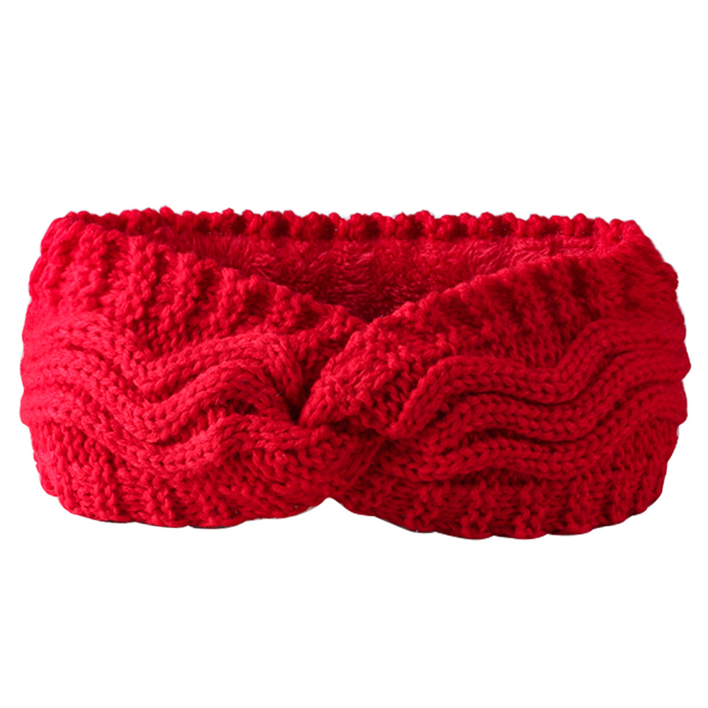 Bandeau en velours à larges bords en laine pour automne et hiver, accessoires pour cheveux chauds, bandeau tricoté, protège-oreilles de sport de couleur unie, bandeau de yoga_voghion.com
