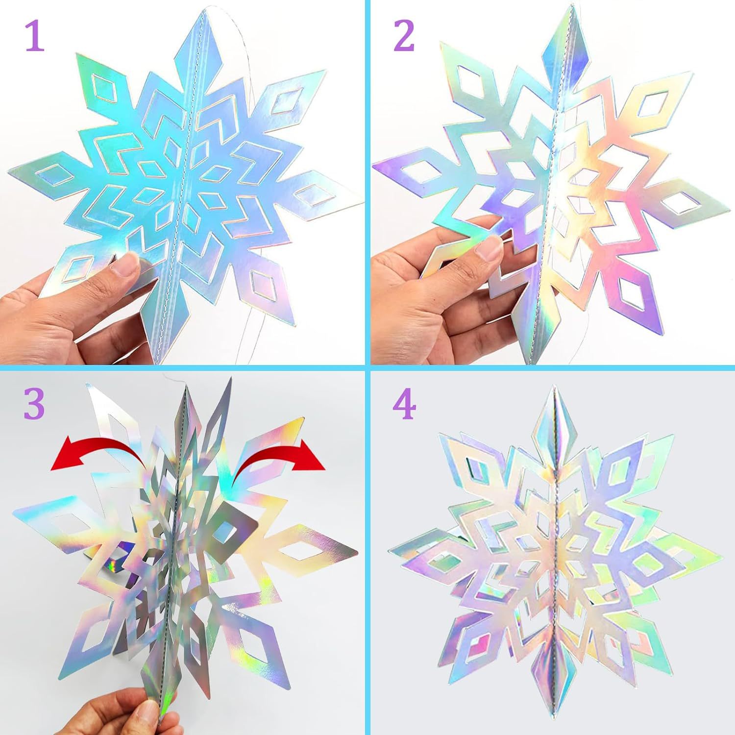 Christmas Snowflake Hanging Flag 8