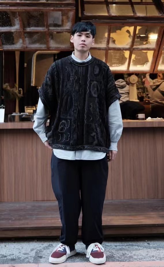 Men's Knitted Sweater Vintage Ethnic Sleeveless Pullover Vest_voghion.com