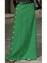 Z 85071 Retro Style Loose Casual Long Skirt �������г�ȹ