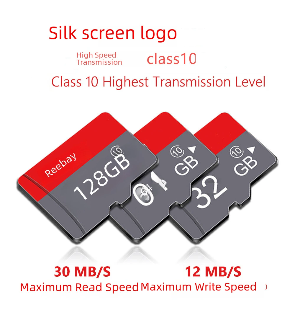 MicroSD memory card (Tom Ford) — high‑speed Class 10/U3, capacities 128 MB–1 TB, with SD adapter