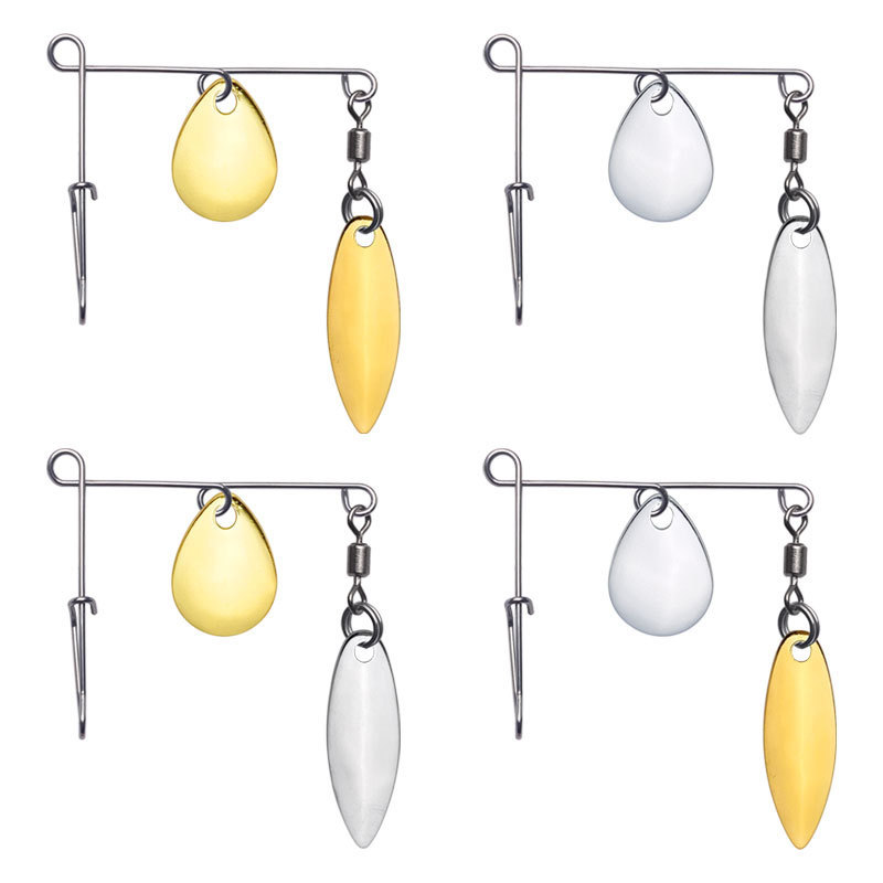 Compound rotating sequin lead hook assembly DIY water drop/Willow beard noise piece accessories bass mouth