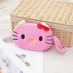 New Cute Cartoon Plush Coin Purse Storage Bag Keychain Coin Pouch School Bag Charm Night Market Stall Small Gift