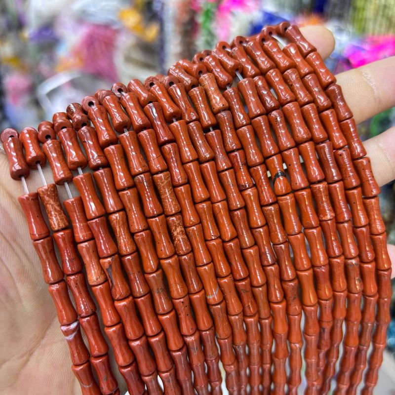 5 × 12 ミリメートル天然石竹ビーズルースビーズシリーズ DIY ブレスレットネックレスジュエリーアクセサリー半完成ビーズ卸売|undefined