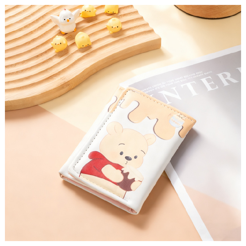 Cute Winnie the Pooh Cartoon Card Holder for Women, Unique and Niche, Large Capacity, Convenient, Ultra-Thin, Compact, Driver's License and Coin Purse Cute Winnie the Pooh Cartoon Card Holder for Women, Unique and Niche, Large Capacity, Convenient, Ultra-Thin, Compact, Driver's License and Coin Purse