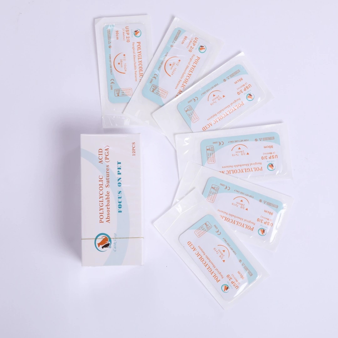 Pet Поглощающий шов PGA Шов Шов для животных Шов для животных Шов для животных Шов для домашних животных