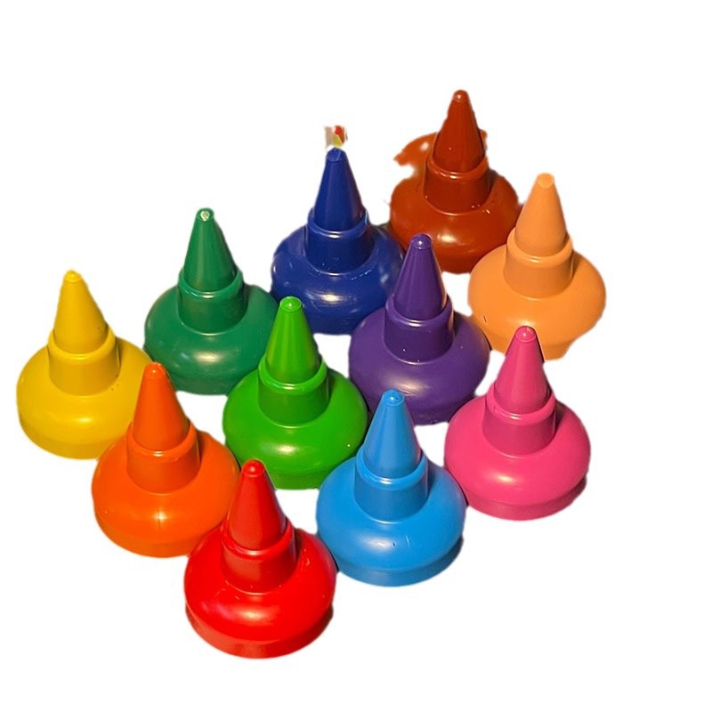 Juego de Crayones de Dedo para Niños Plástico No Mancha las Manos para Jardín de Infantes