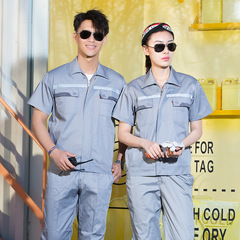 Summer Anti-Static Thin Workwear Set for Men - Gas Station Chemical Electrician Workshop Durable Protective Clothing Wholesale