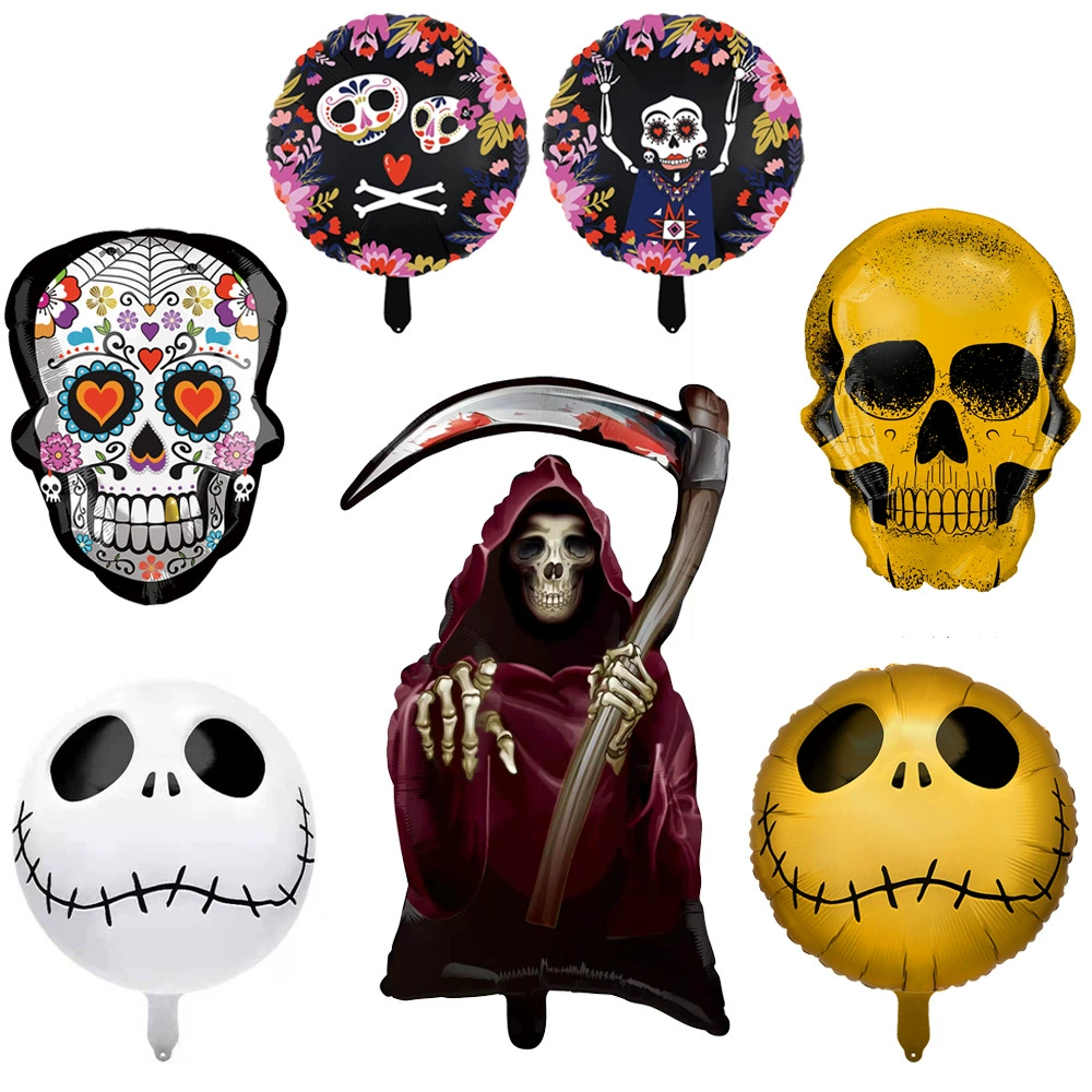 Кросс-борт новый стиль хэллоуина алюминиевая фольга воздушные шары Фестиваль призрачный праздник бары и торговые центры украшенные надгробные шары